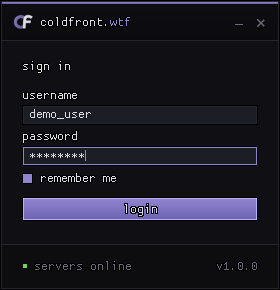 Loader sign in card